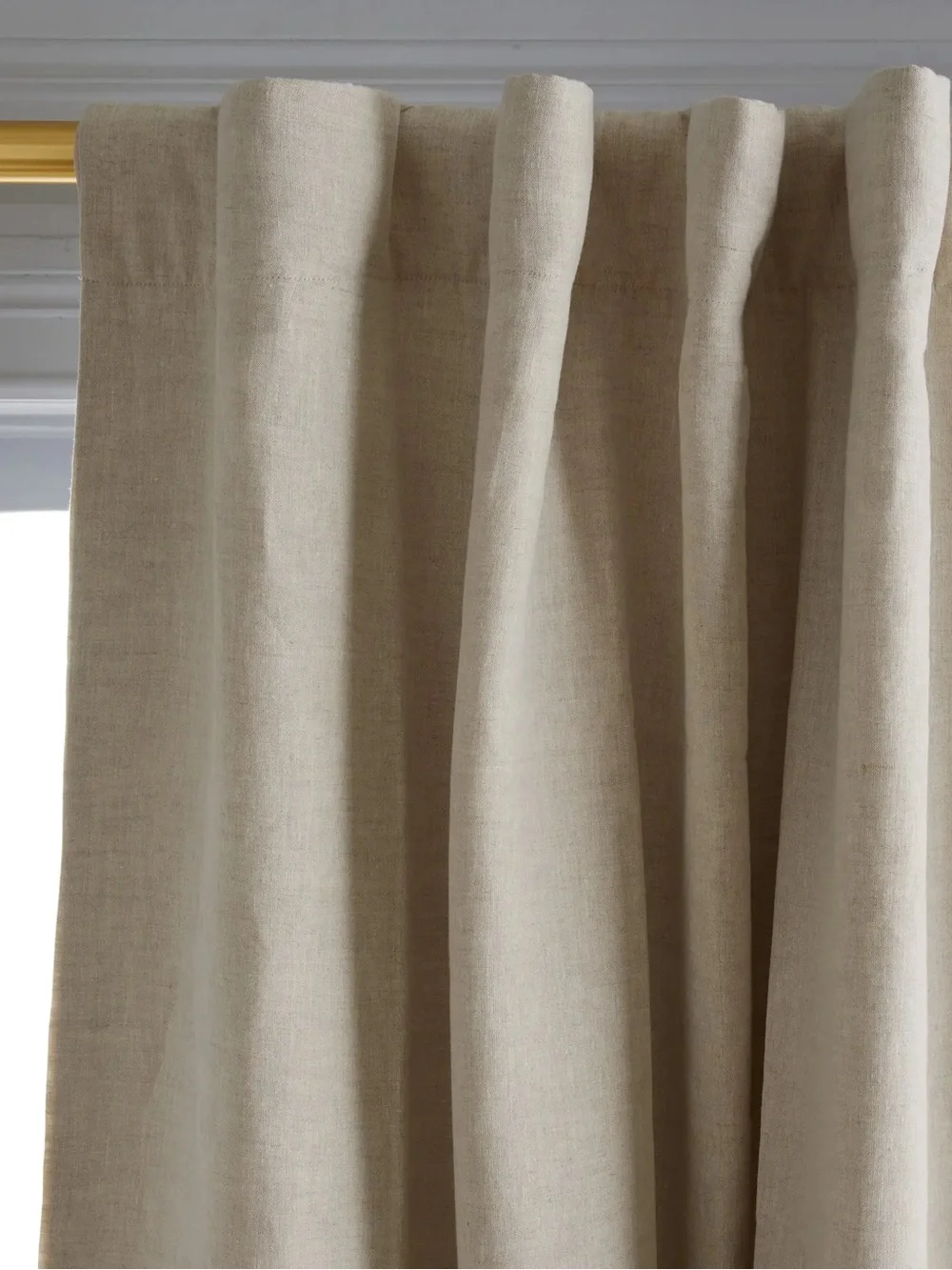 Quince - European Linen Room Darkening Curtain, 48x96, Flax. NWOT